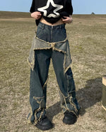 シンプルなウォッシュドジーンズ