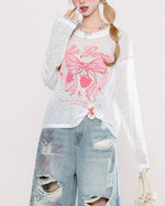 귀여운 심플한 디자인의 긴팔