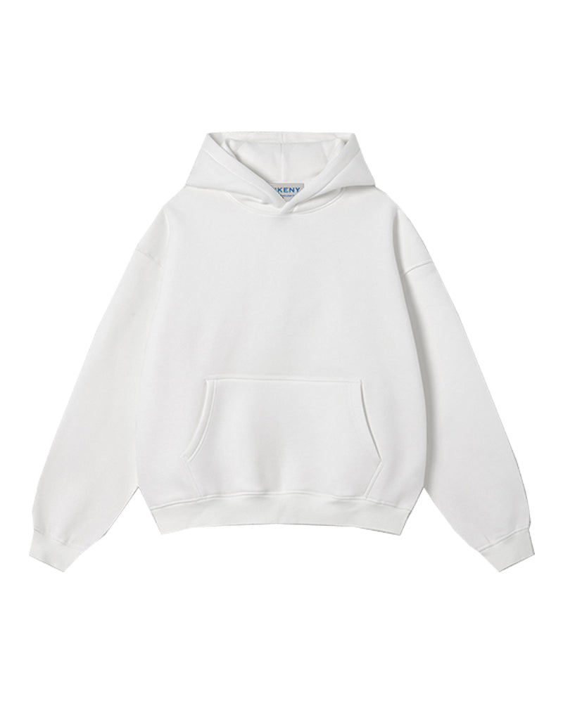 345g Fleece-lined hooded sweatshirt