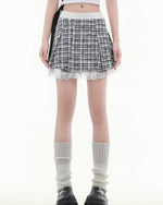 Plaid simple skirt