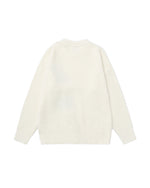 漫画風のゆったりとしたプルオーバーセーター