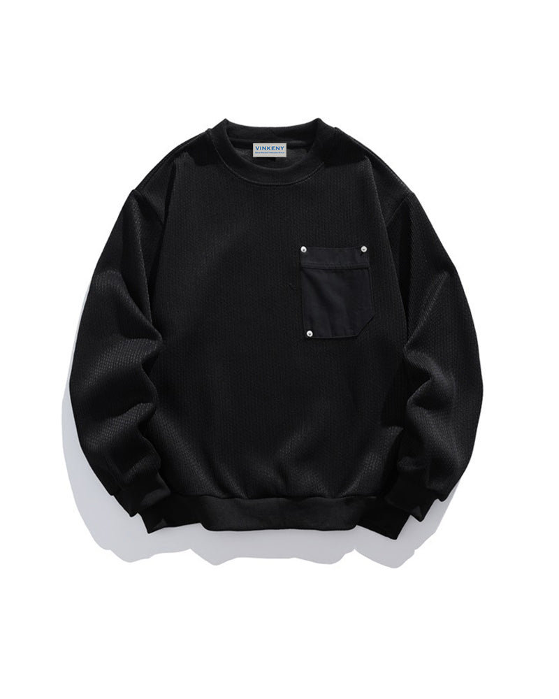 シンプルなクルーネックスウェットシャツ