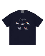 漫画のゆったりとした半袖