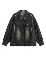 カジュアルなウォッシュデニムジャケット