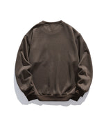 シンプルなクルーネックスウェットシャツ