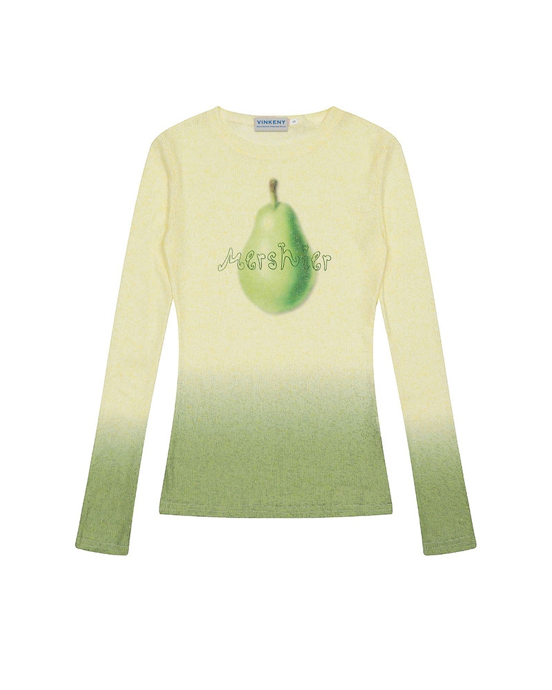 レトロなデザインの長袖