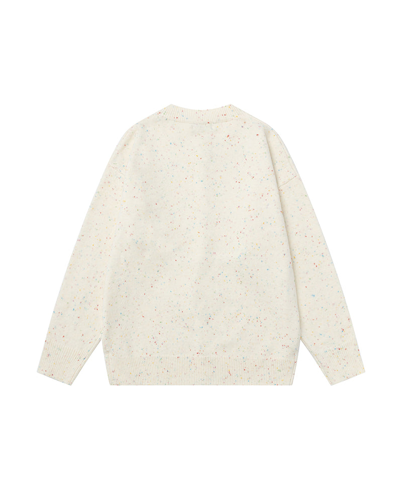 Simple loose cardigan sweater