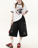 ステッカーカジュアルショーツ