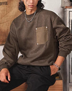 シンプルなクルーネックスウェットシャツ