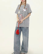 犬のリボン半袖