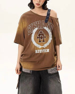 Retro hot girl short sleeve