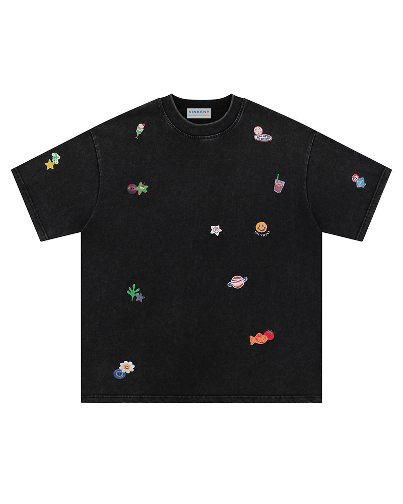 シンプルでゆったりとした半袖