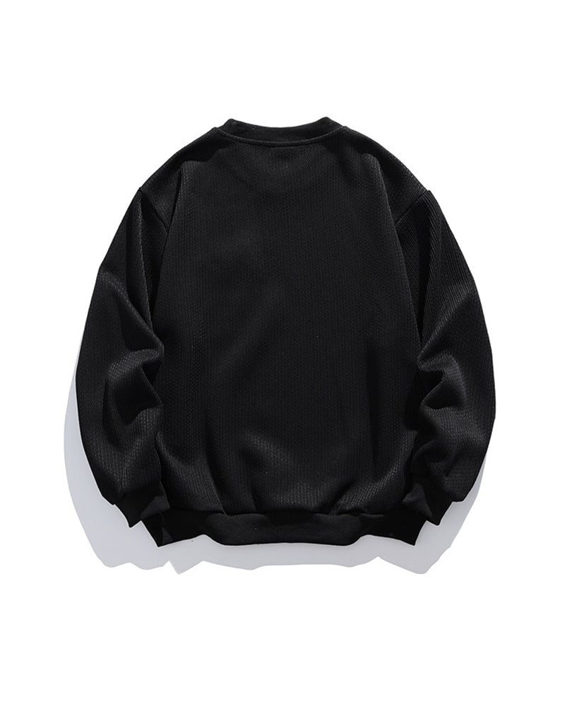 シンプルなクルーネックスウェットシャツ