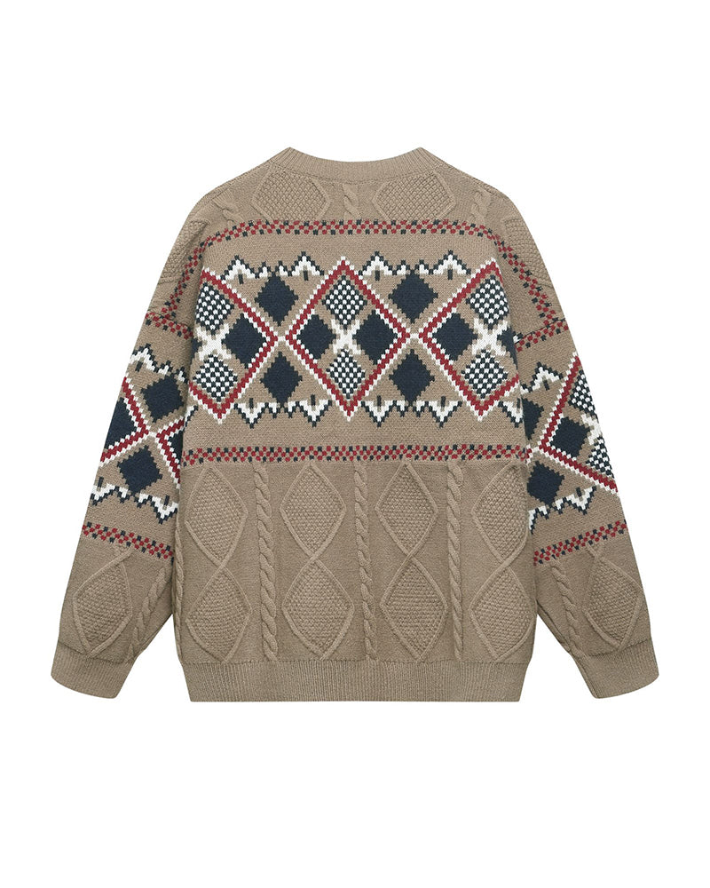 レトロなカップルセータージャケット