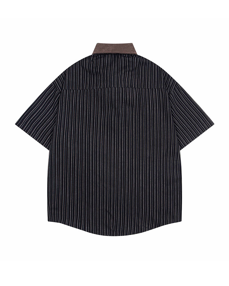 ヴィンテージストライプ半袖シャツ