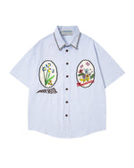 ストライプの半袖シャツ