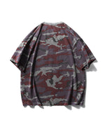 Contrast striped short sleeves