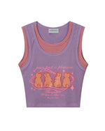 フェイクツーピースのかわいいベスト