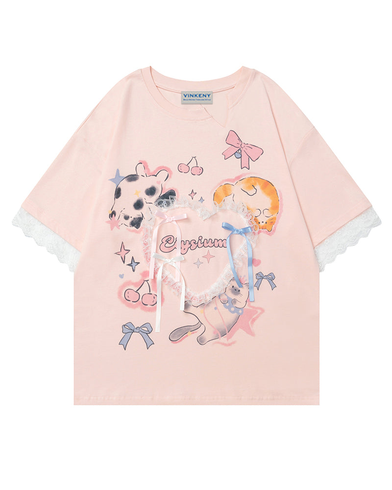 キュートなゆったり半袖