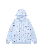 面白い子犬のフード付きスウェットシャツ