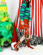 コントラストカラーのソックス