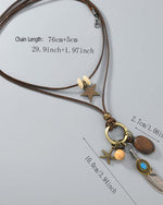 ロングフェザーネックレス