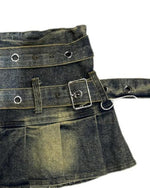 빈티지 리벳 데님 스커트