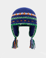 コントラストタッセルニット帽