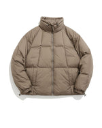 Solid color loose down jacket