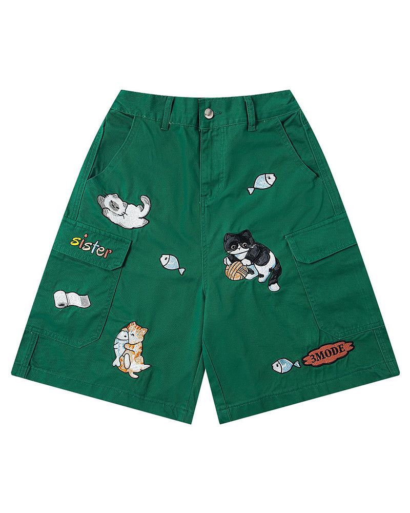 Retro casual shorts