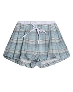 플레드 캐주얼 반바지