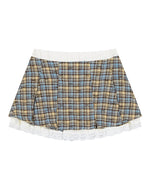 チェック柄のシンプルなスカート