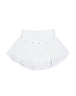 메탈 리벳 레이스 스커트