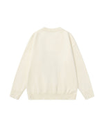 漫画柄のプルオーバーセーター