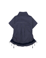 チェック半袖シャツ