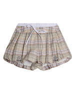 플레드 캐주얼 반바지