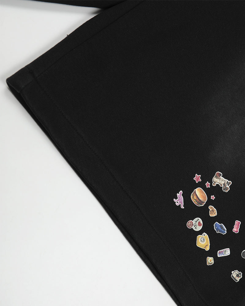 Sticker casual shorts