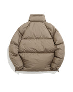 Solid color loose down jacket