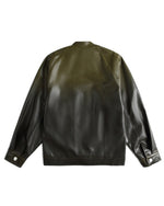 コントラストグラデーションスタンドカラージャケット