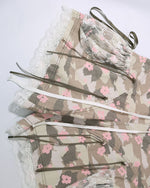 레이스 패널 캐주얼 반바지