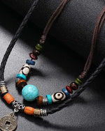 多層ターコイズビーズ