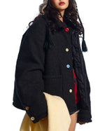 カラフルなボタンダウンコットンジャケット