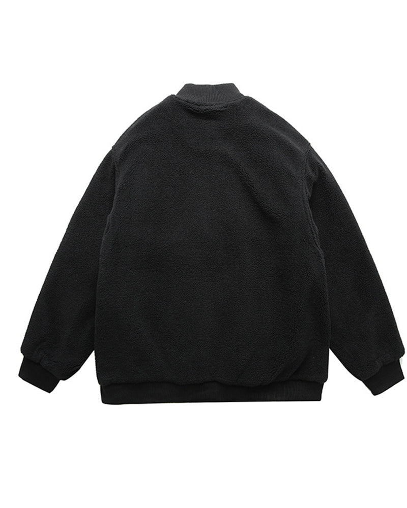 ラムウールの厚手コットンコート