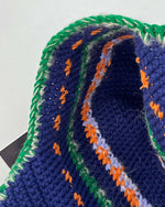 コントラストタッセルニット帽