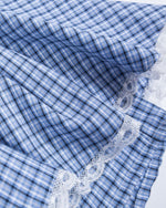 チェック柄ボウチュチュスカート