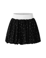 귀여운 물방울 무늬 스커트