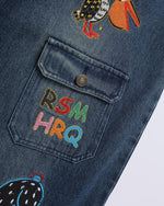 楽しい刺繍ジーンズ