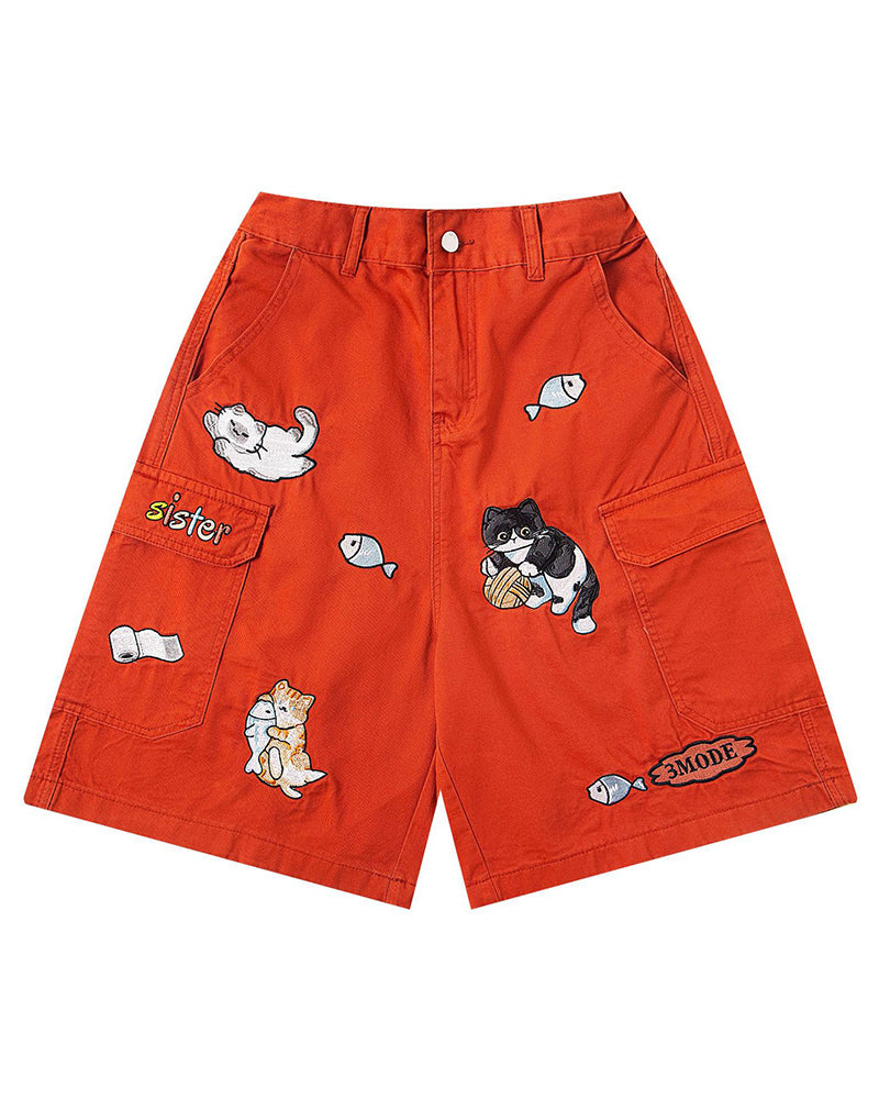 Retro casual shorts