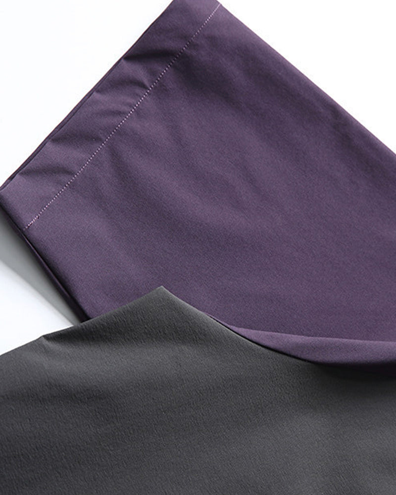 Contrast color quick-drying short sleeves
