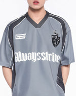 Casual contrast short sleeves